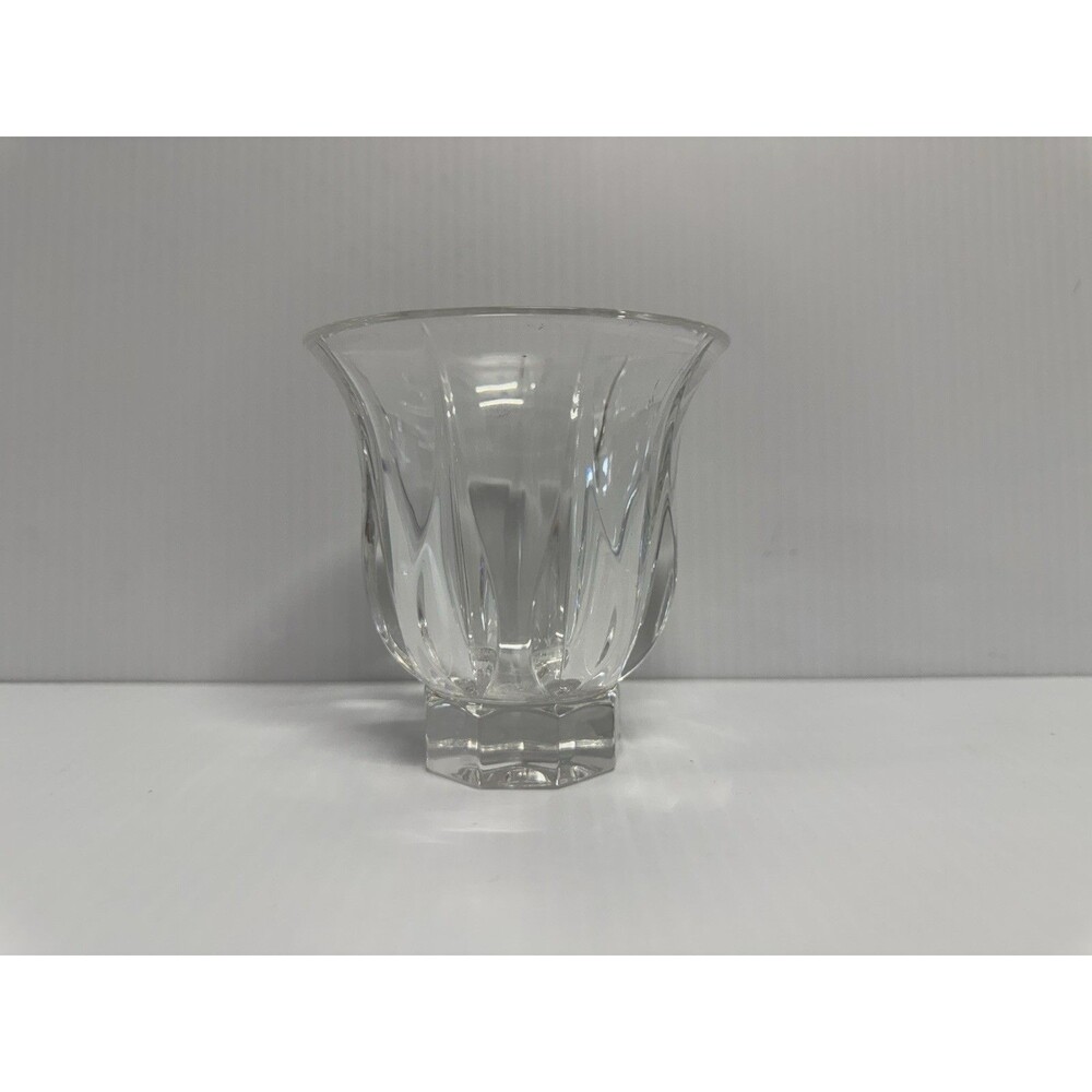 Noritake Vendome Heavy Crystal votive candle holder 3.75”
